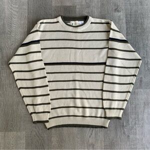 Vintage 90s Striped Grunge Crewneck